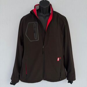 Gerbing Heated Jacket Mens Large Black 7v Softshell Polyester Spandex Motorcycle